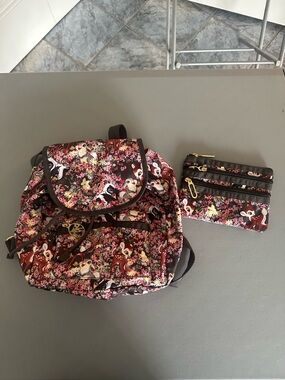 Lesportsac Disney Bambi Backpack with Matching Pouch